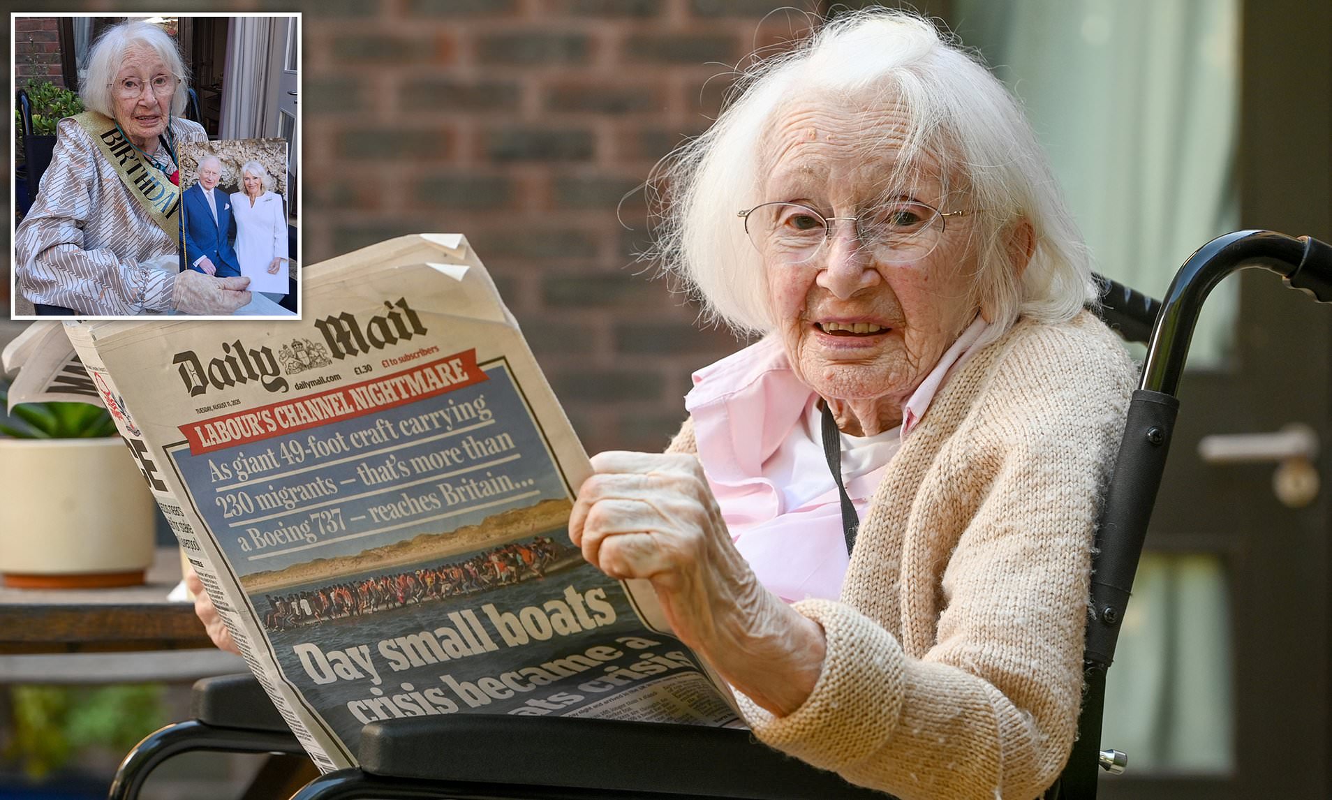 How to live to 110? Good food, fresh air... and the Daily Mail, says 'supercentenarian' Catherine