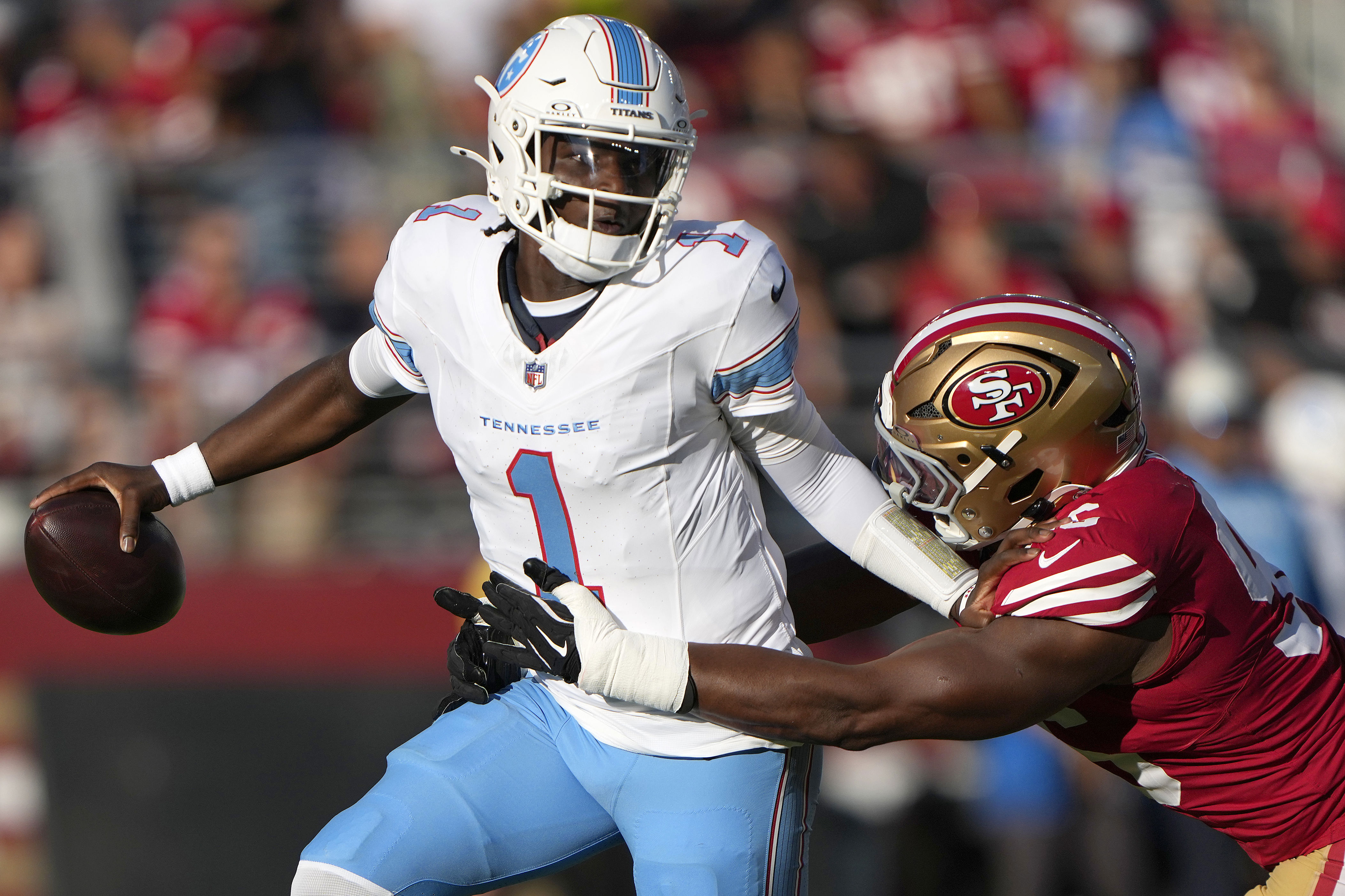 Cam Ward struggled against 49ers' backup D, but Titans don't sound ...