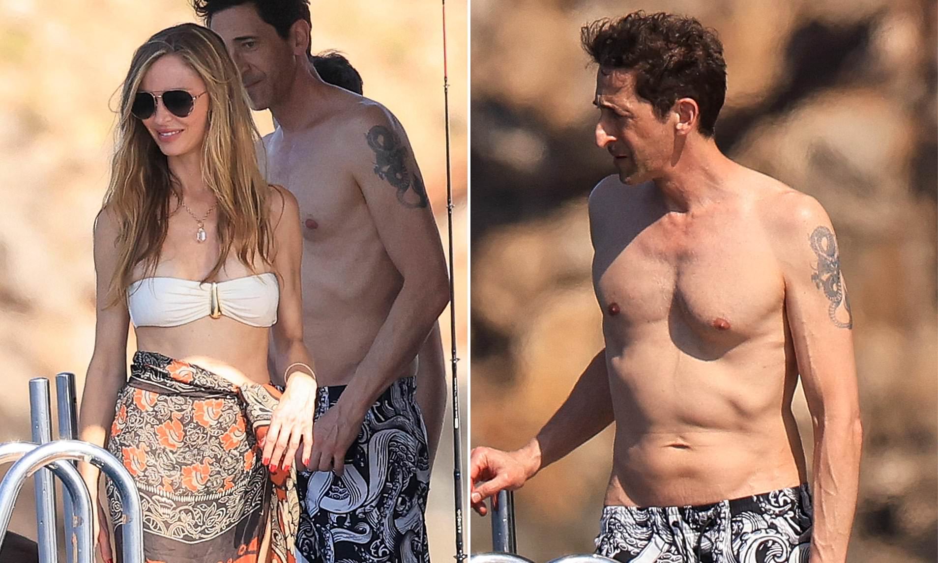 Harvey Weinstein's ex Georgina Chapman enjoys boat day with boyfriend Adrien Brody