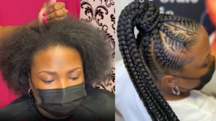 Why this waist length feed in braid style stands out