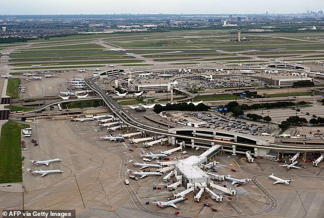 Officials at Dallas-Fort Worth International Airport (pictured) have since scrapped a plan to install a Muslim washing station at its international terminal 