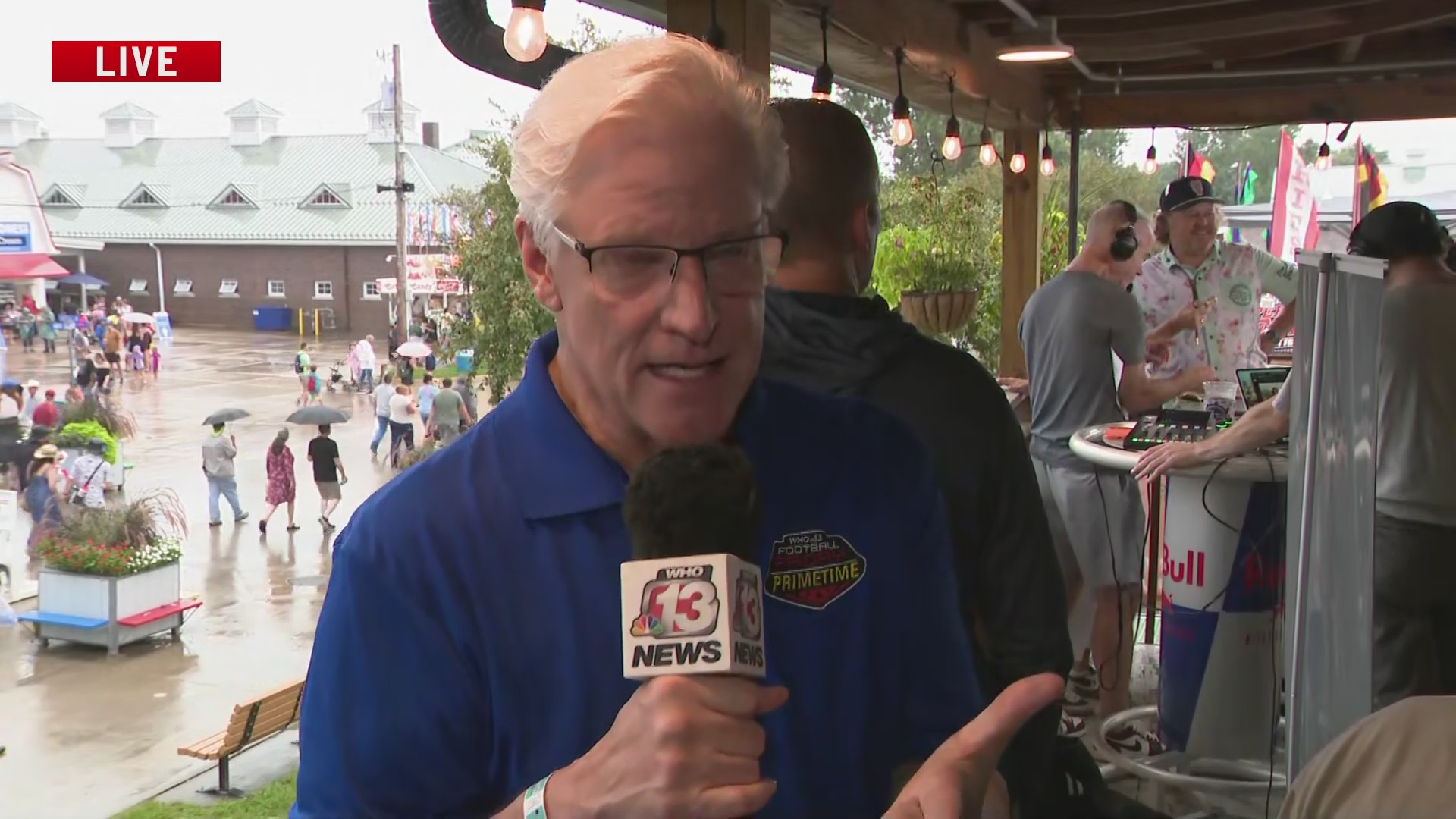 Ed Wilson chats with Beaman Iowa Mayor who's excited to be at the ISF 2026