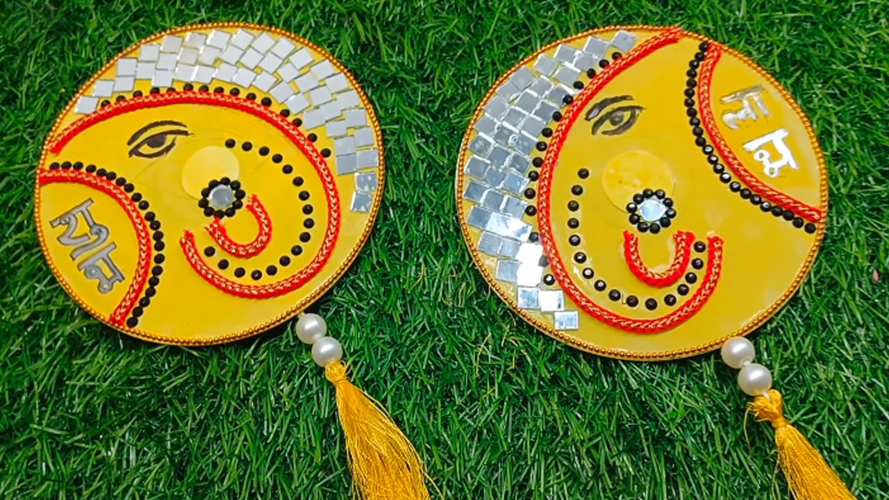 Make stunning hanging tassels for wall decor using thread beads