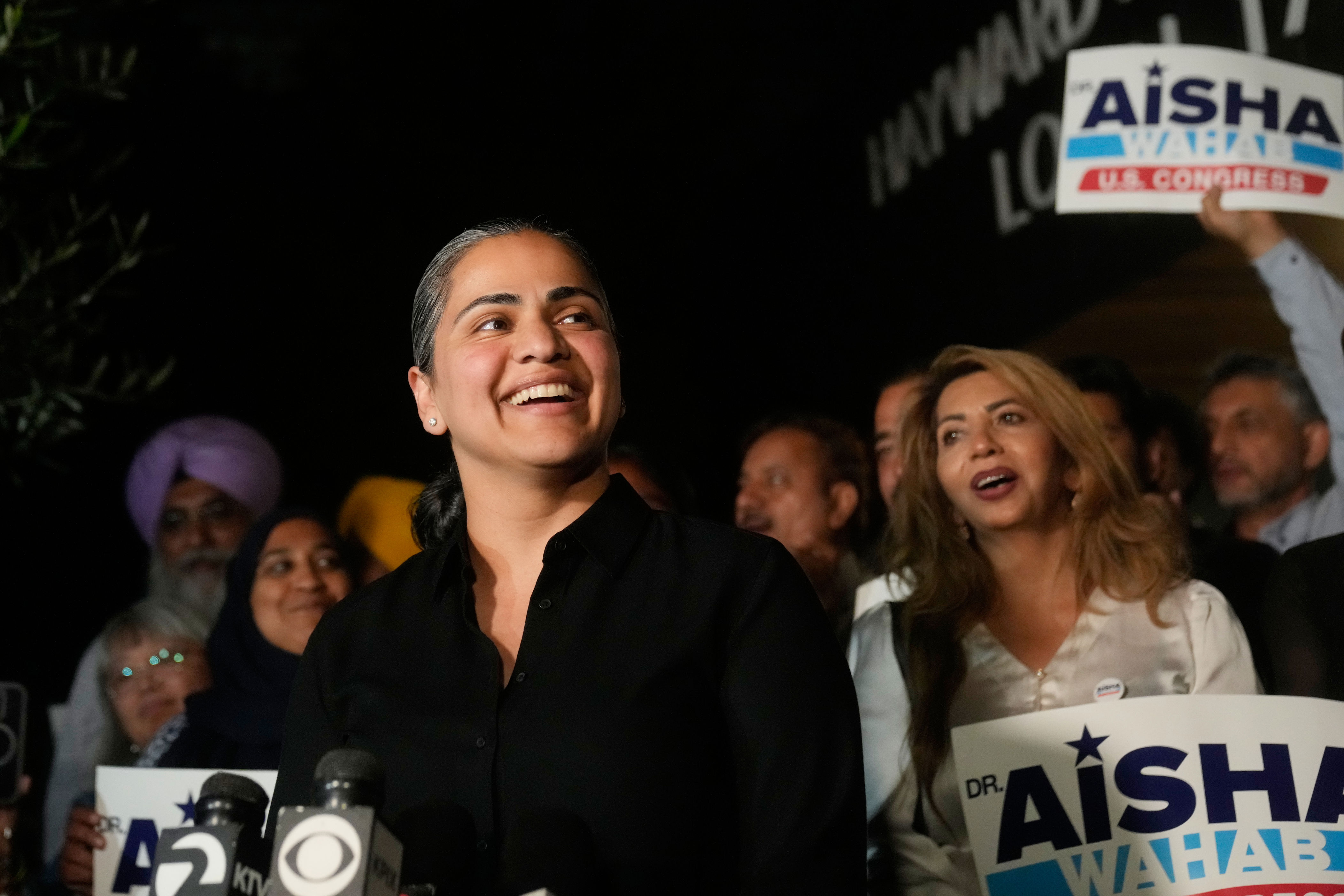 Progressive Aisha Wahab wins Eric Swalwell's former House seat