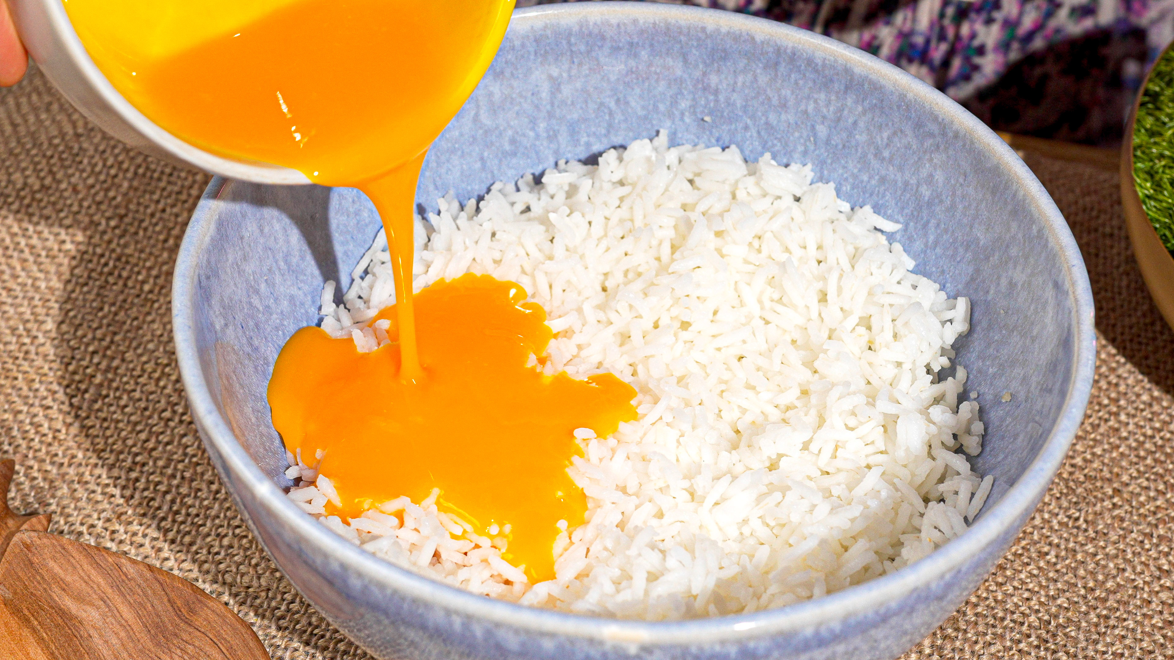 When I have leftover rice, I make these! So easy, quick and delicious!