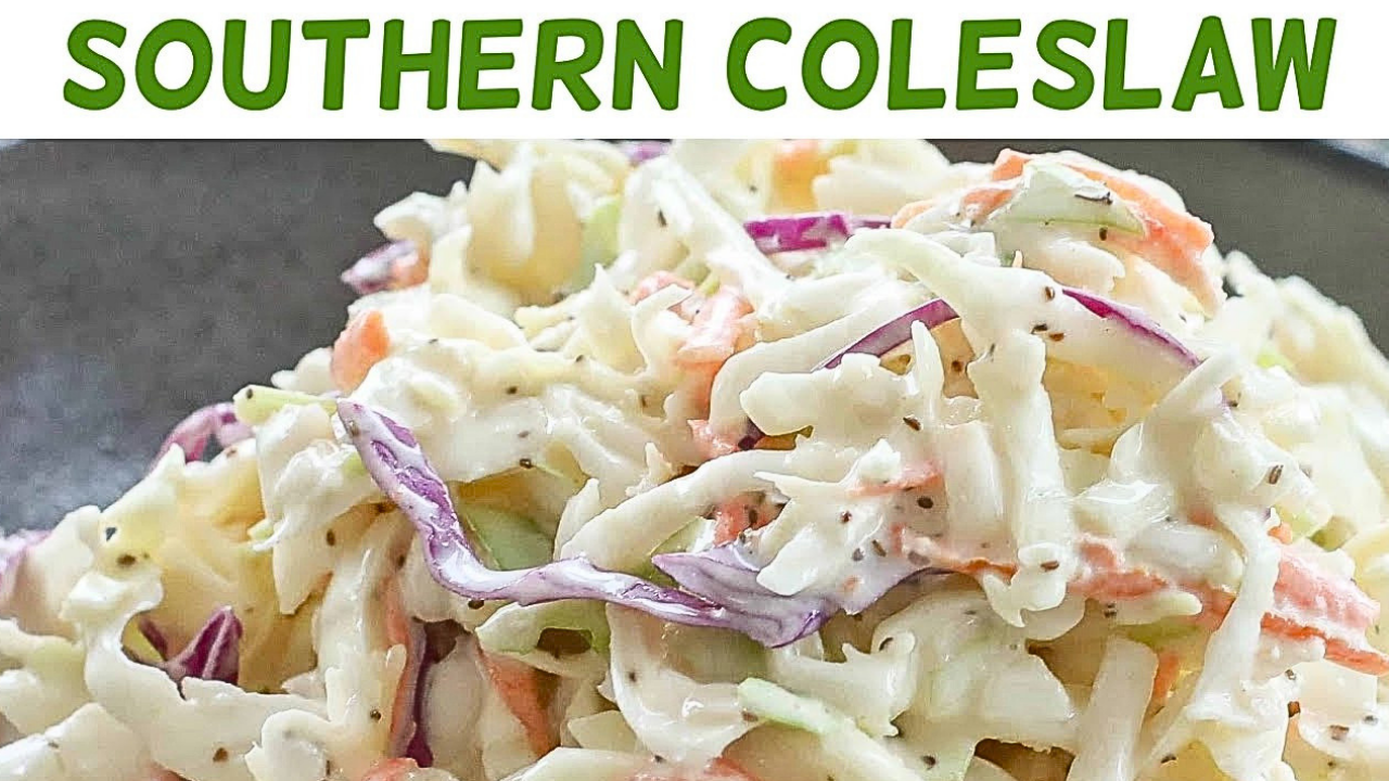 Amazingly delicious classic creamy southern coleslaw