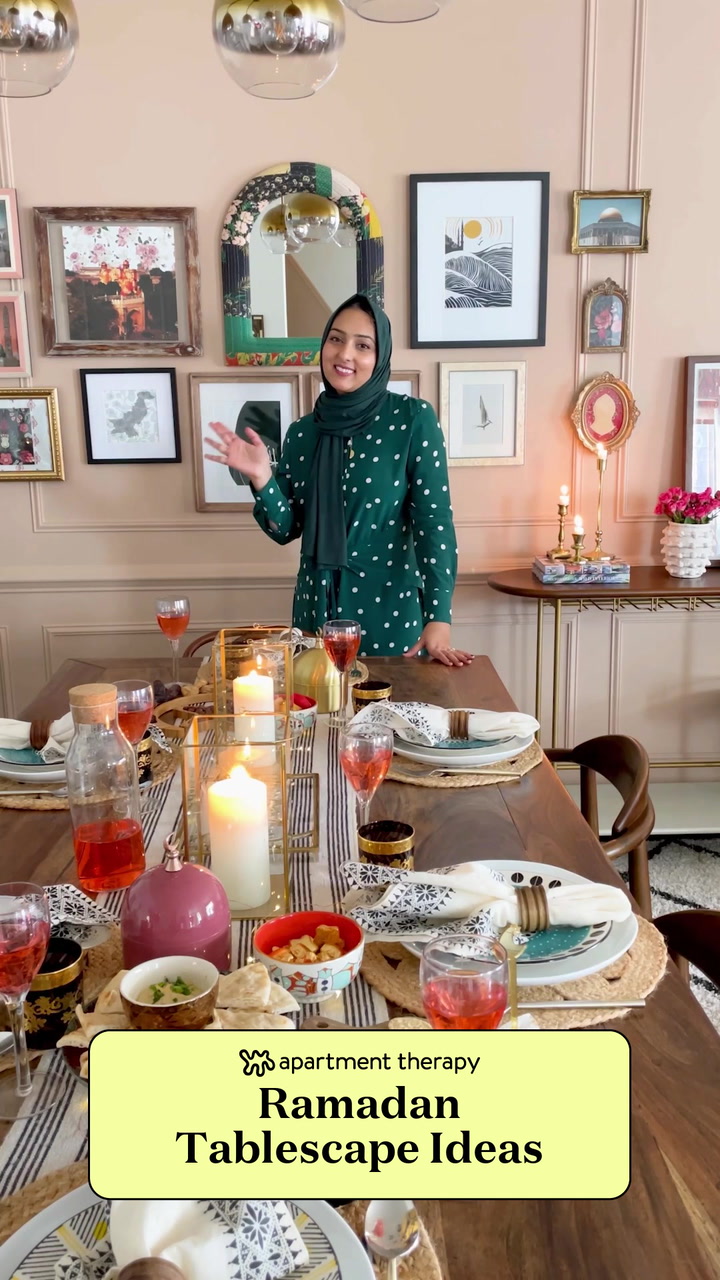 Aisha's Ramadan tablescape for a festive dining space