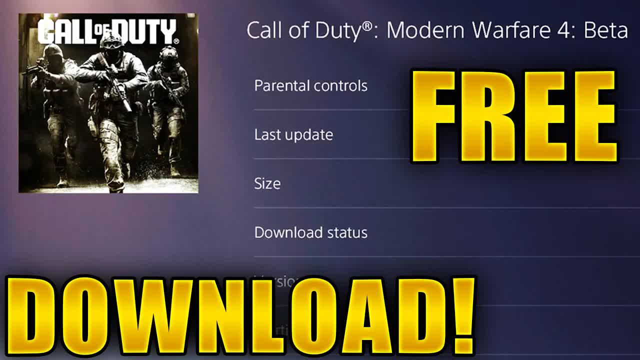 Download MW4 beta right now for free! Modern Warfare 4 beta pre ...