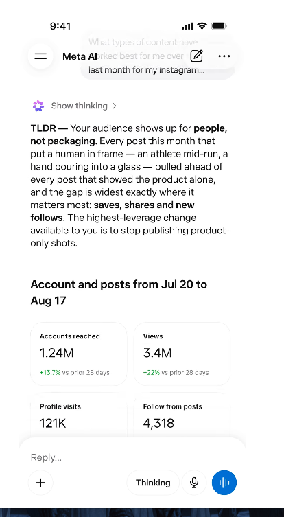 Meta AI can now analyze and optimize Meta Ads campaigns
