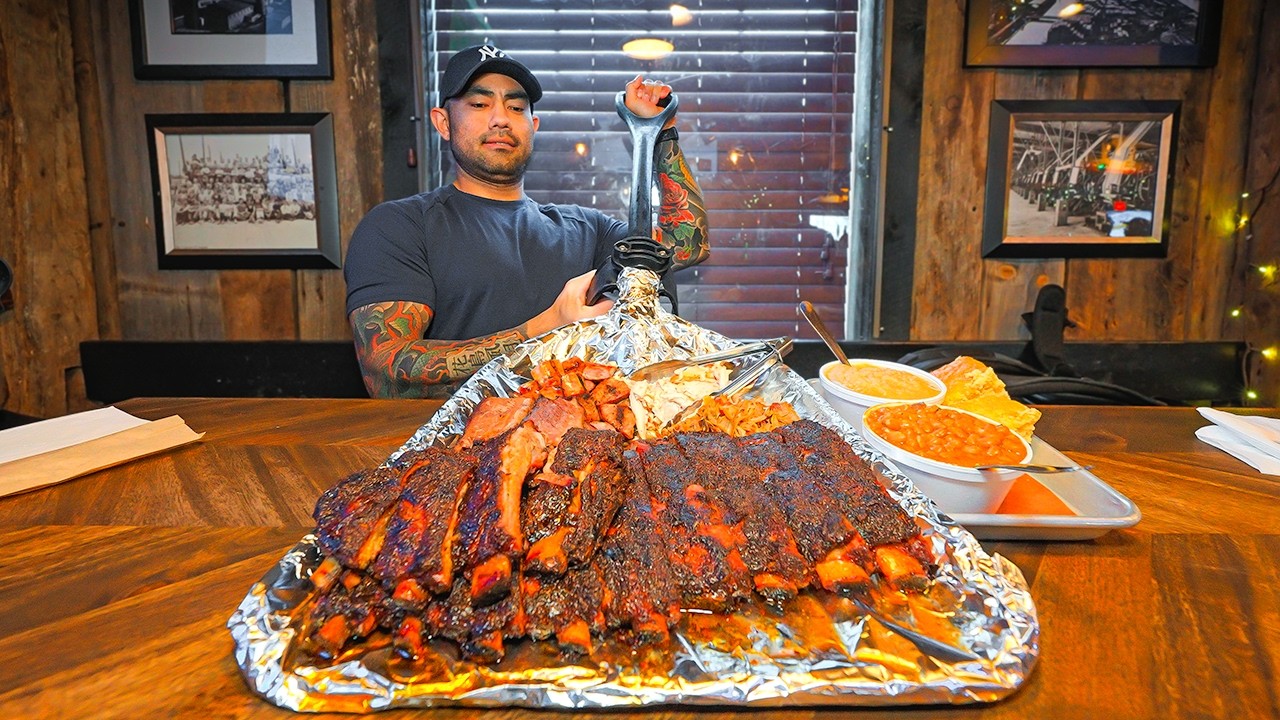 You only get 30 minutes to finish this 8lb BBQ challenge served on a ...