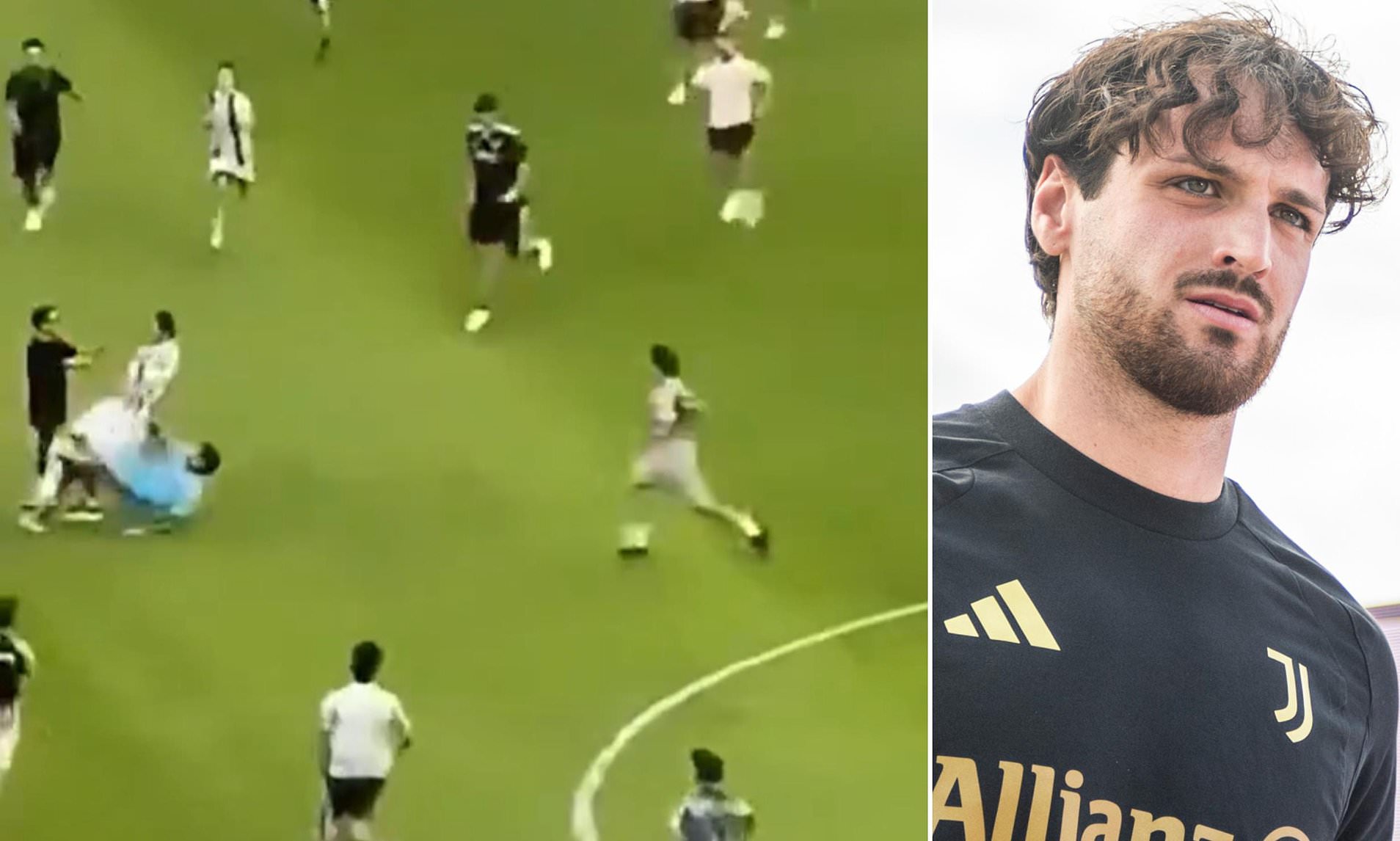 Juventus star faces missing start of the new football season after fan two-footed his hero