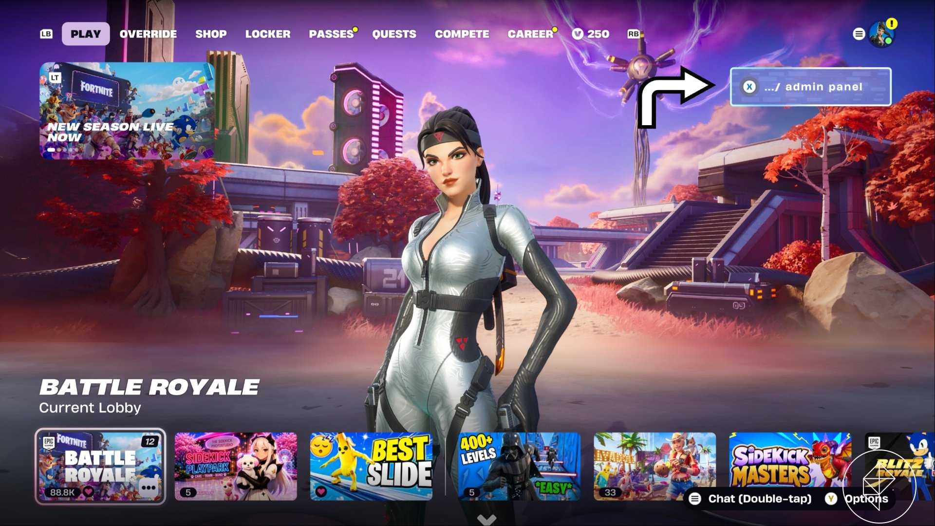 All admin panel lobby hack codes in Fortnite chapter 7 season 4