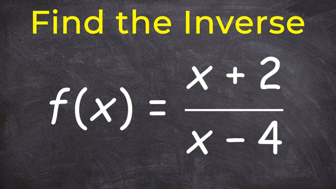 Finding the inverse of a rational function