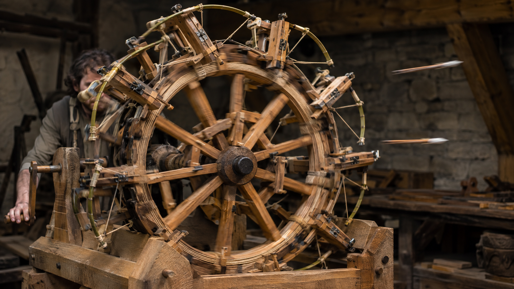 Da Vinci’s machine gun crossbow actually worked