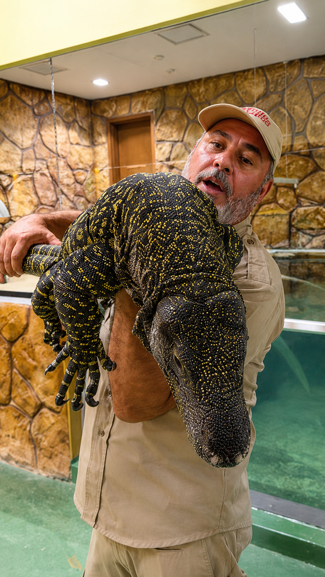 This enormous crocodile monitor shows why its long tail matters