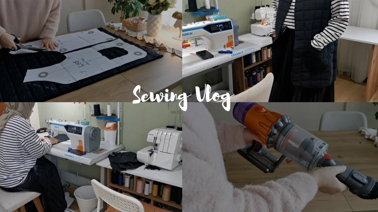 A cozy sewing day filled with simple joys