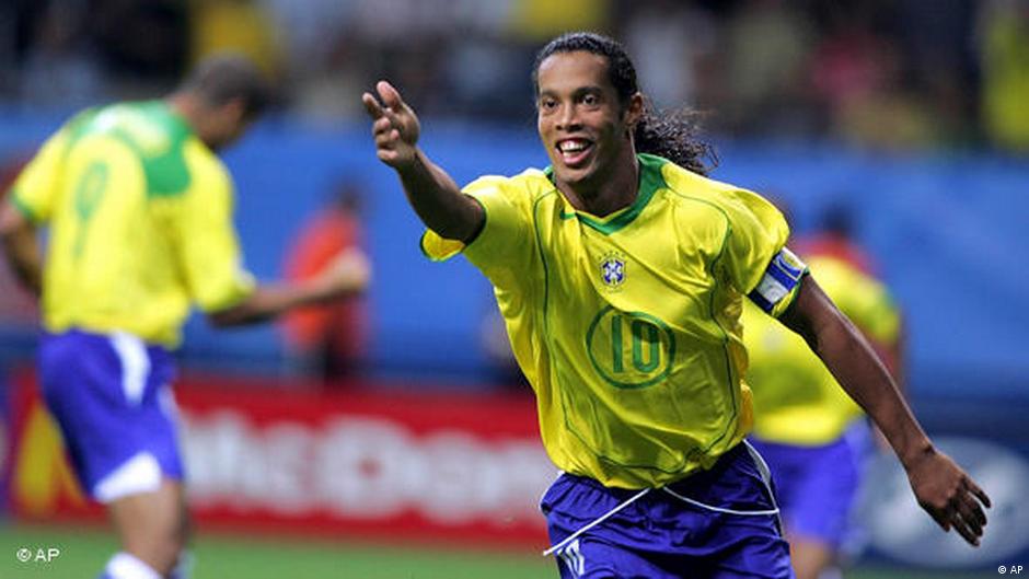 Ronaldinho won 97 caps for Brazil, scoring 33 goals