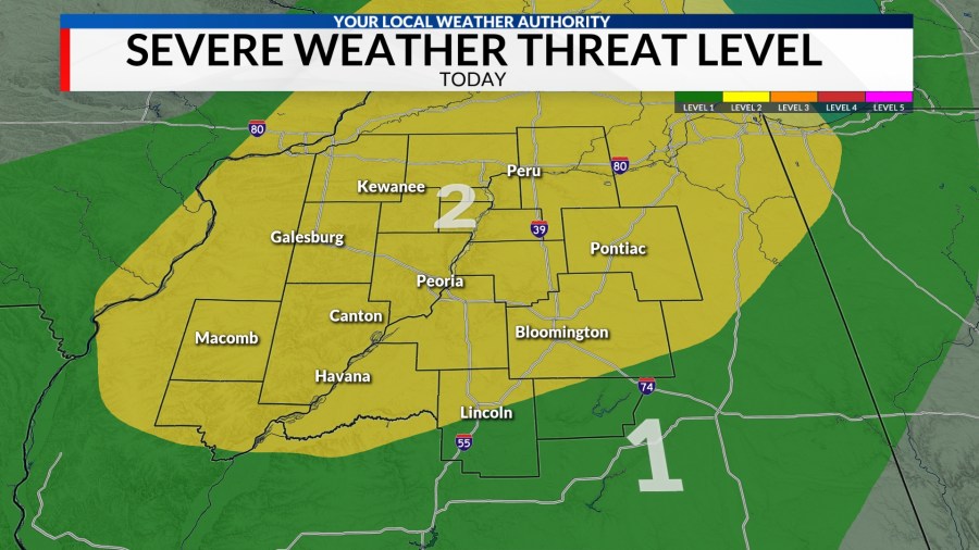 A few severe storms possible Friday evening