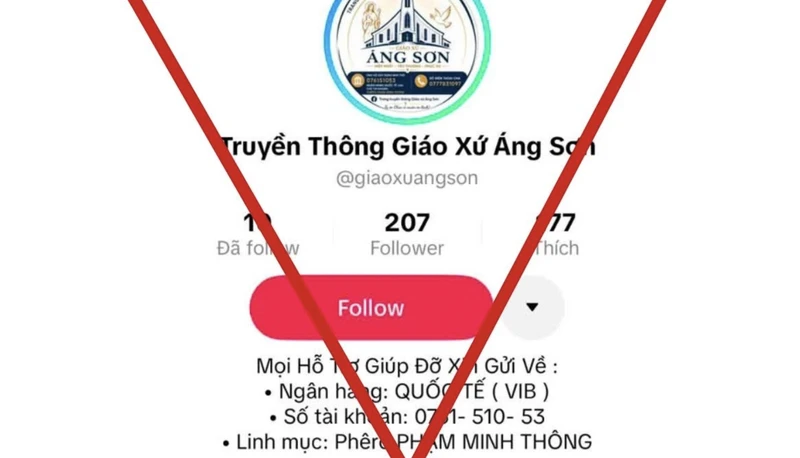 Giáo xứ Áng Sơn cảnh báo lừa đảo sau vụ cháy nhà thờ