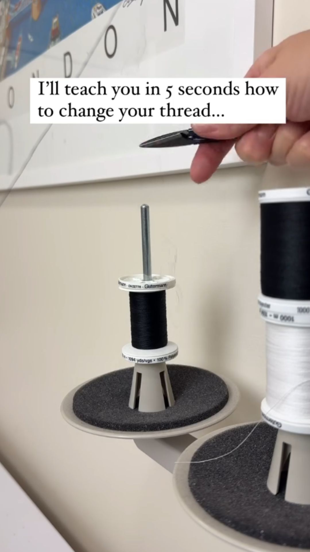 Simple thread changing hack for smoother sewing