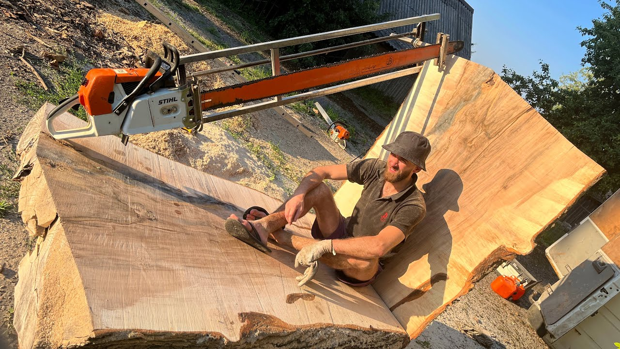 Maple log hides a shocking amount of metal beneath the surface