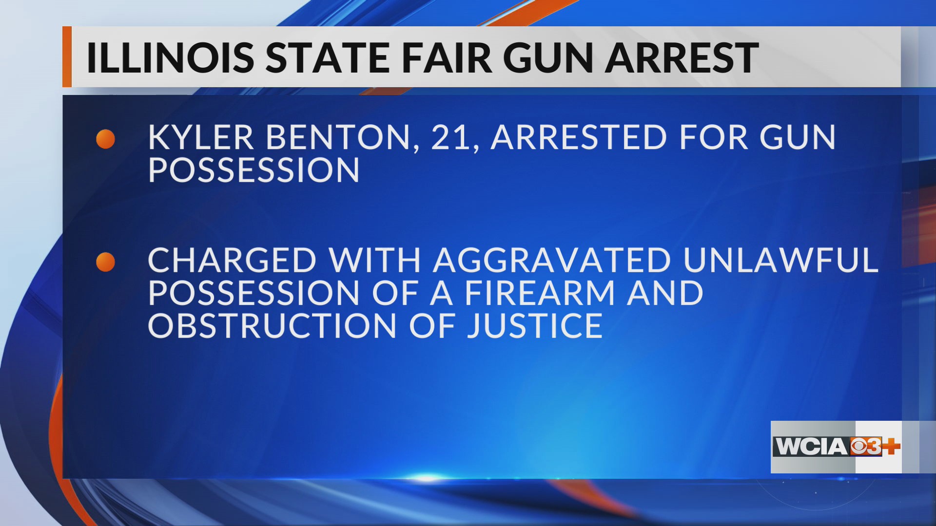 Rochester man arrested for gun found in bag at Illinois State Fair