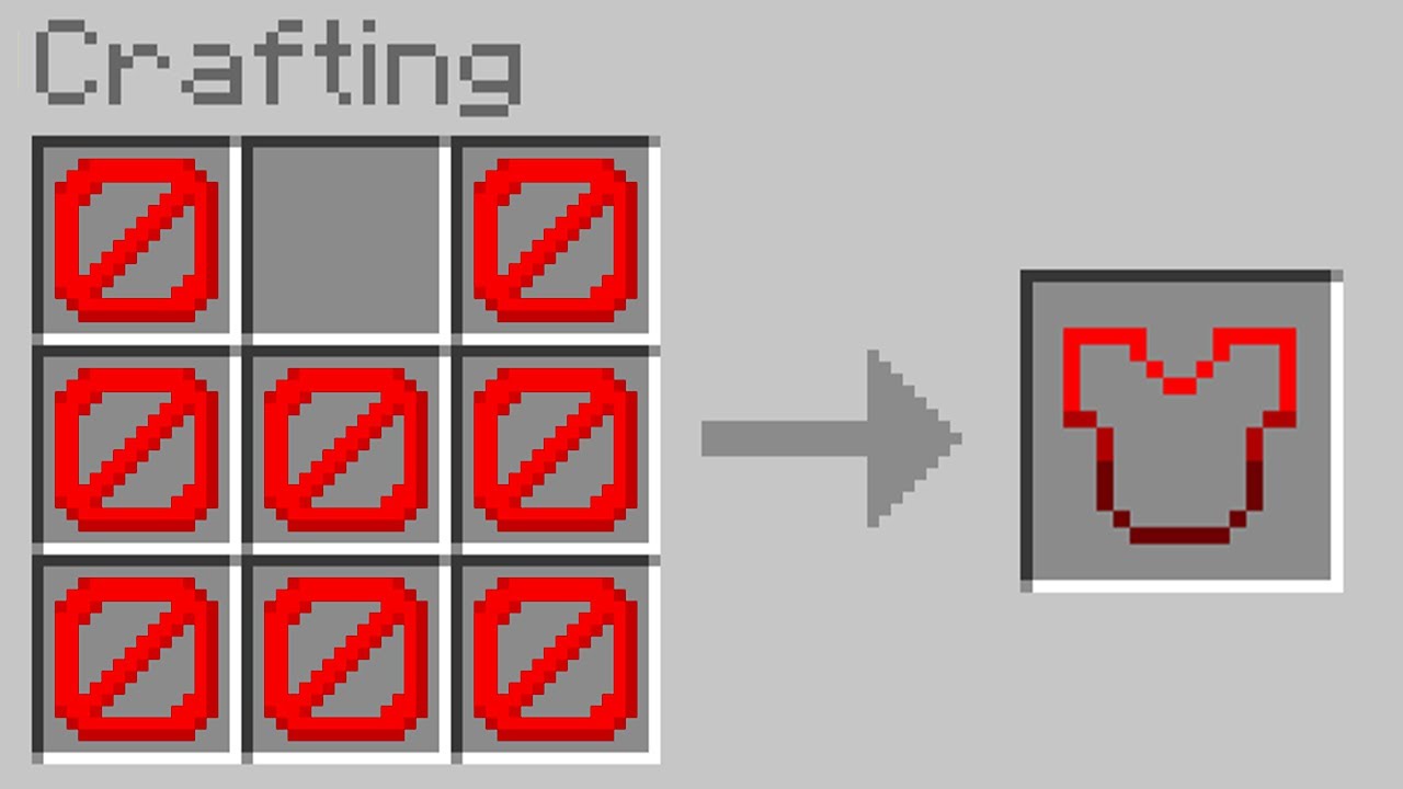 Minecraft but you can craft armor from BARRIERS