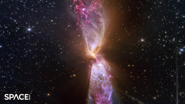 Amazing James Webb Space Telescope view of forming star system in 4K