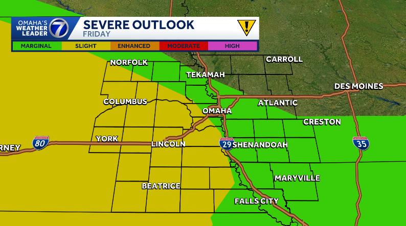 Late week storms possible for Omaha area