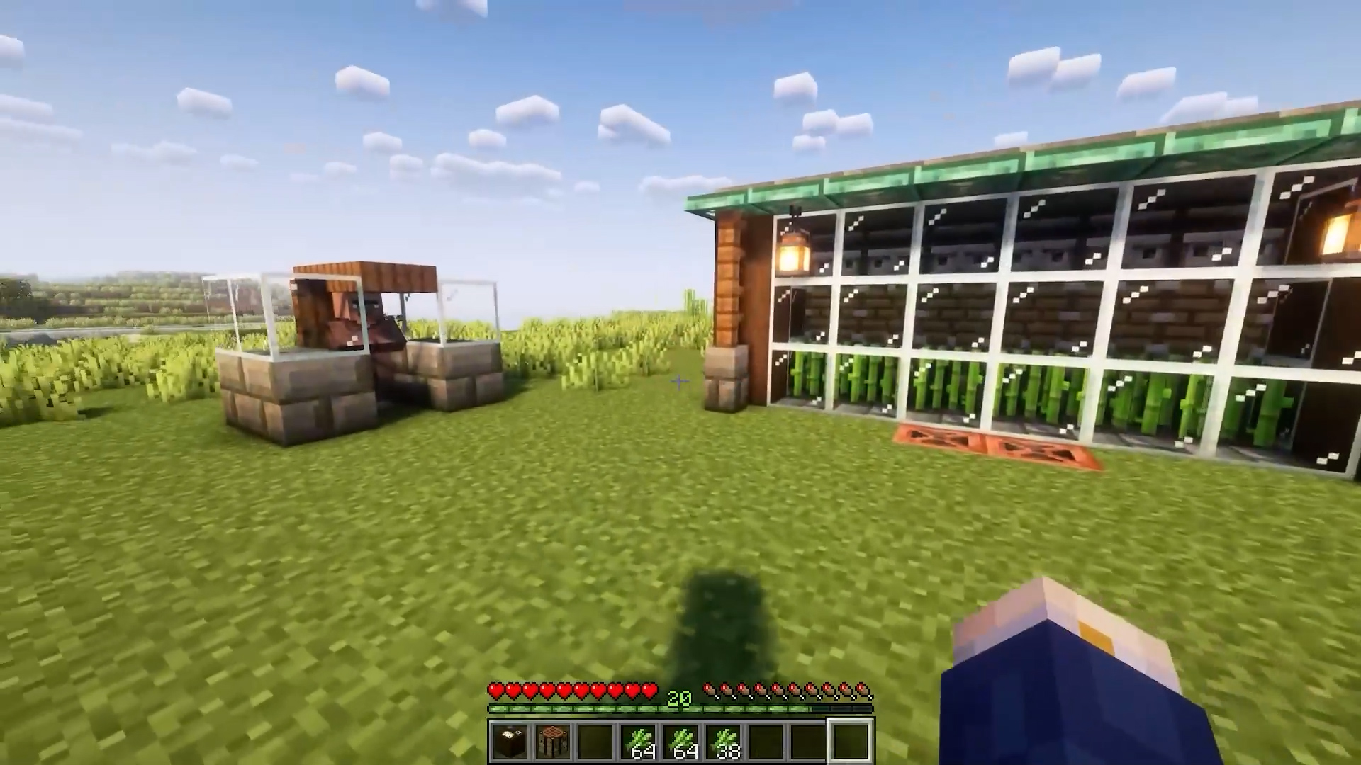 Transform empty grassland into four essential survival farm setups