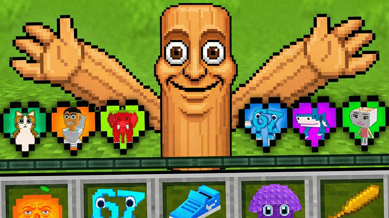 Minecraft but there's brainrot hearts