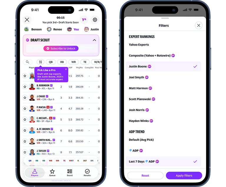 Draft like the experts — now built right into your draft