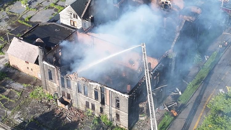 'It was just an amazing place': Fire destroys vacant Friendship Baptist Church in Cleveland