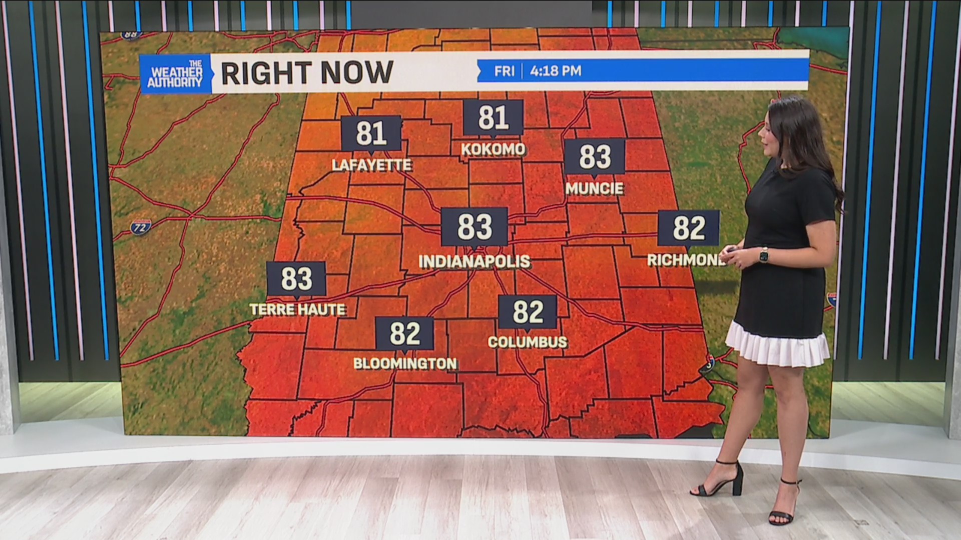 Cooler pattern taking hold in central Indiana
