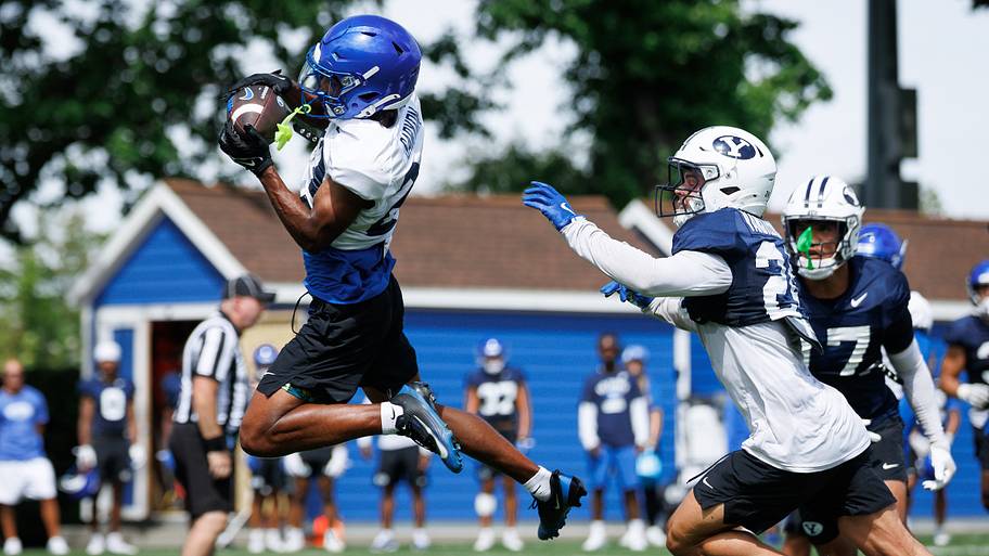 Starting defense dominates, freshman WR shines on day 15 of BYU camp
