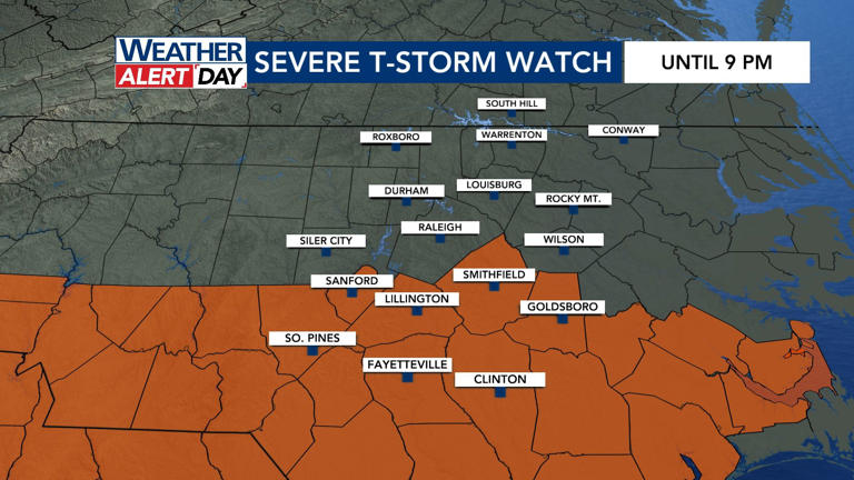 WRAL weather alert day: Storms could bring flooding, damaging winds