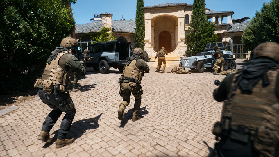 Real-life Call of Duty squad battles through the mission
