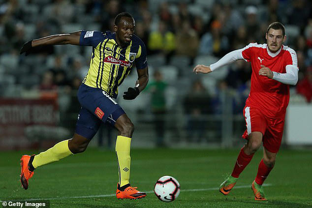 Bolt spent two months training with Australian side Central Coast Mariners in 2018, but left after the club failed to find financial backing for a professional deal