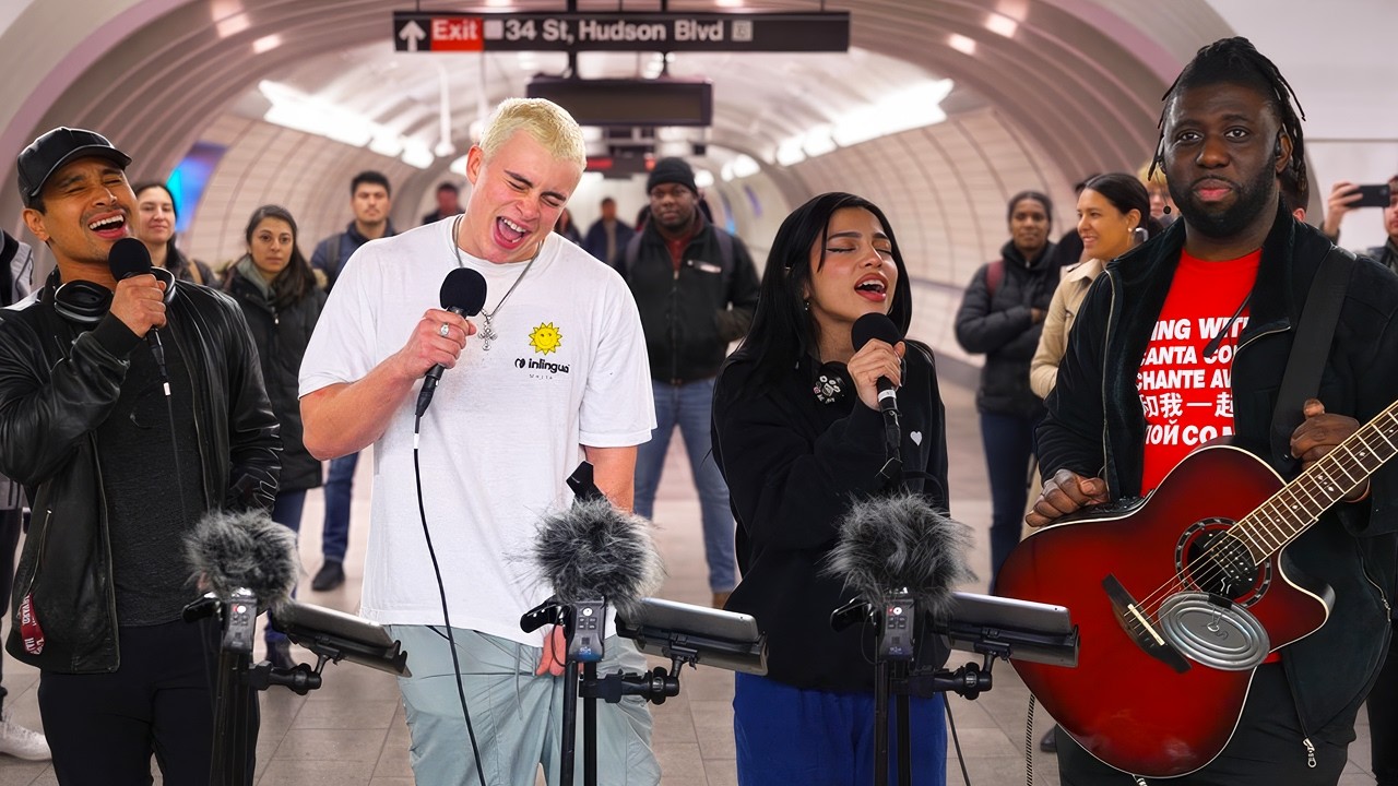 I made random people sing in the subway for the first time