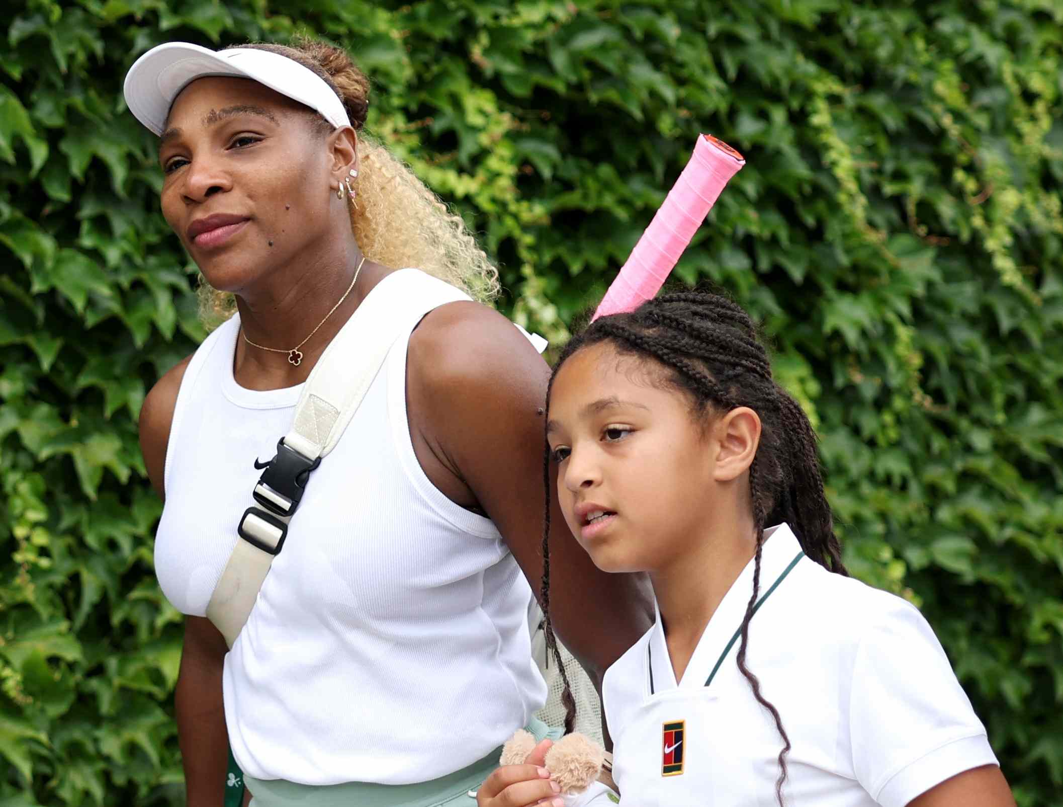 Serena Williams shows off her 8-year-old daughter Olympia's waist-length braids in rare photo