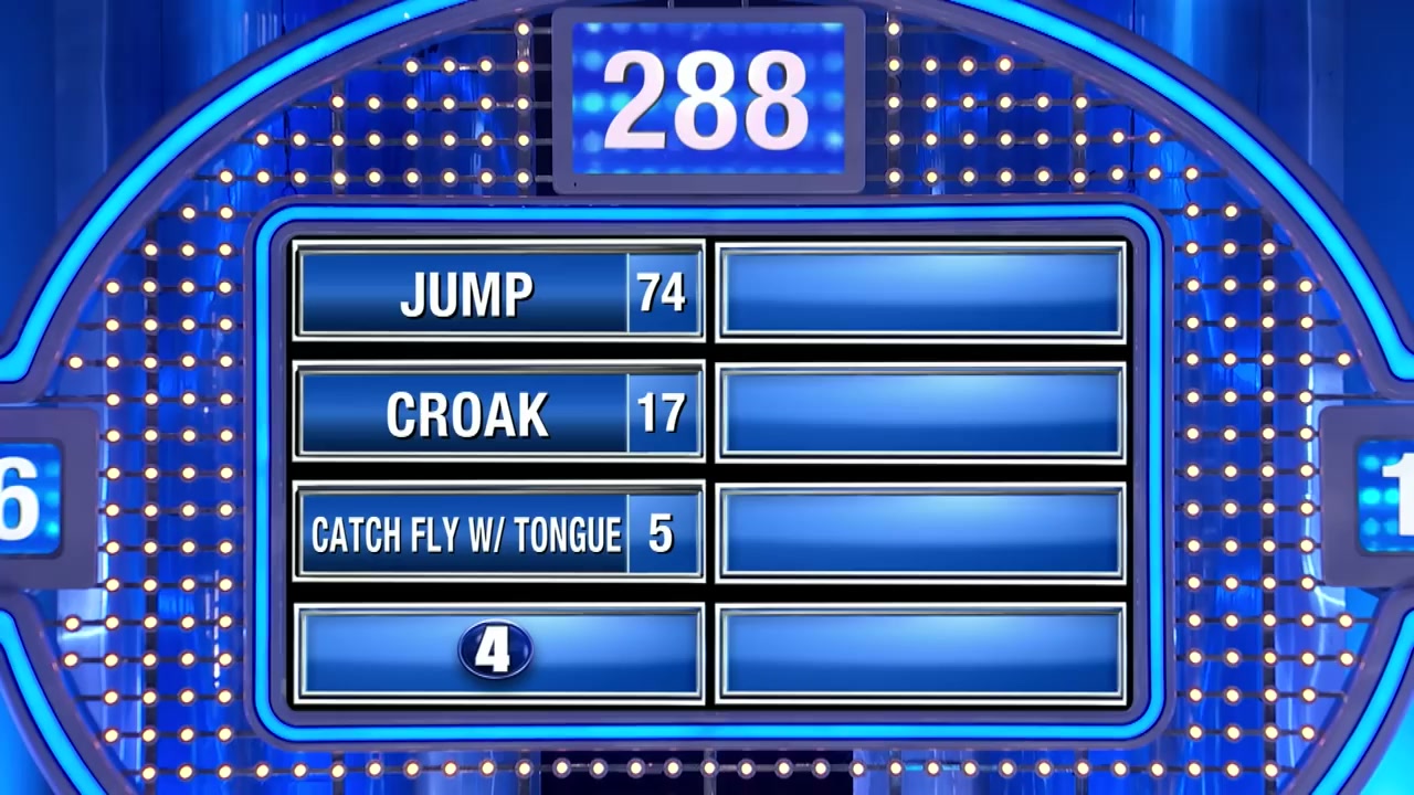 Young frog vs. old frog on Family Feud!
