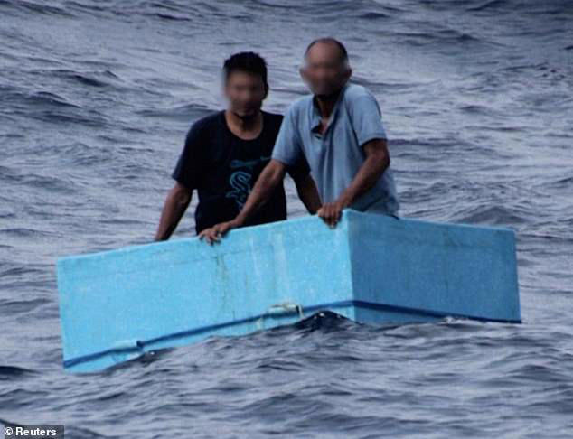 Two fishermen adrift in the Pacific without food and water for five days have been rescued following an extensive search operation