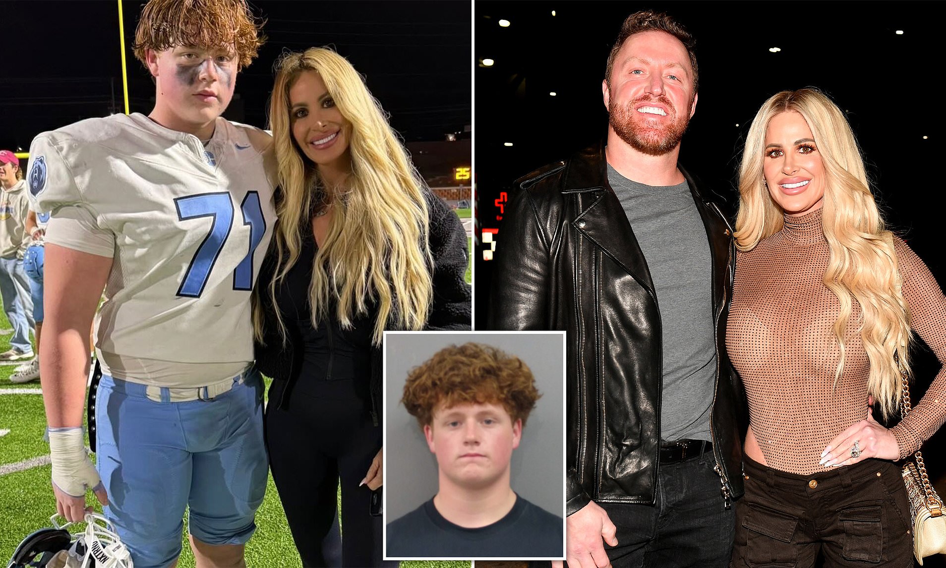 Kim Zolciak's son KJ, 15, seen in mugshot after being arrested for changing room sex assault