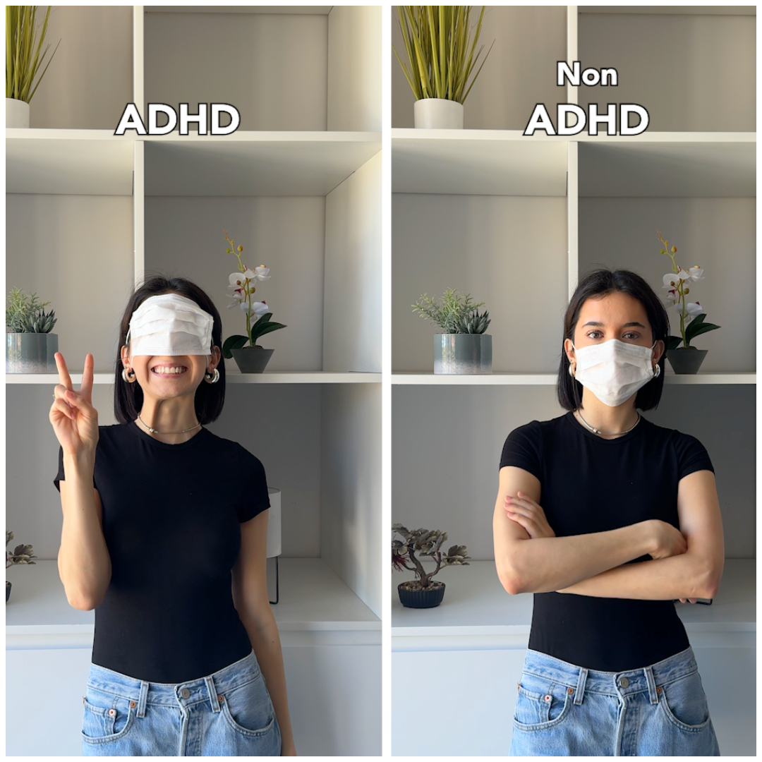 ADHD behaviors vs non-ADHD behaviors 🧠⚡