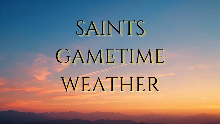 Saints-Rams weather, pregame meme, & officiating crew