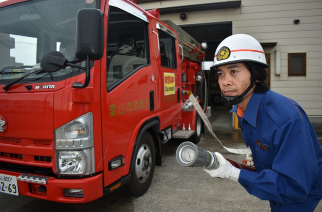 Việt kiều Nhật tham gia đội cứu hỏa tình nguyện, là người nước ngoài đầu tiên trong đội