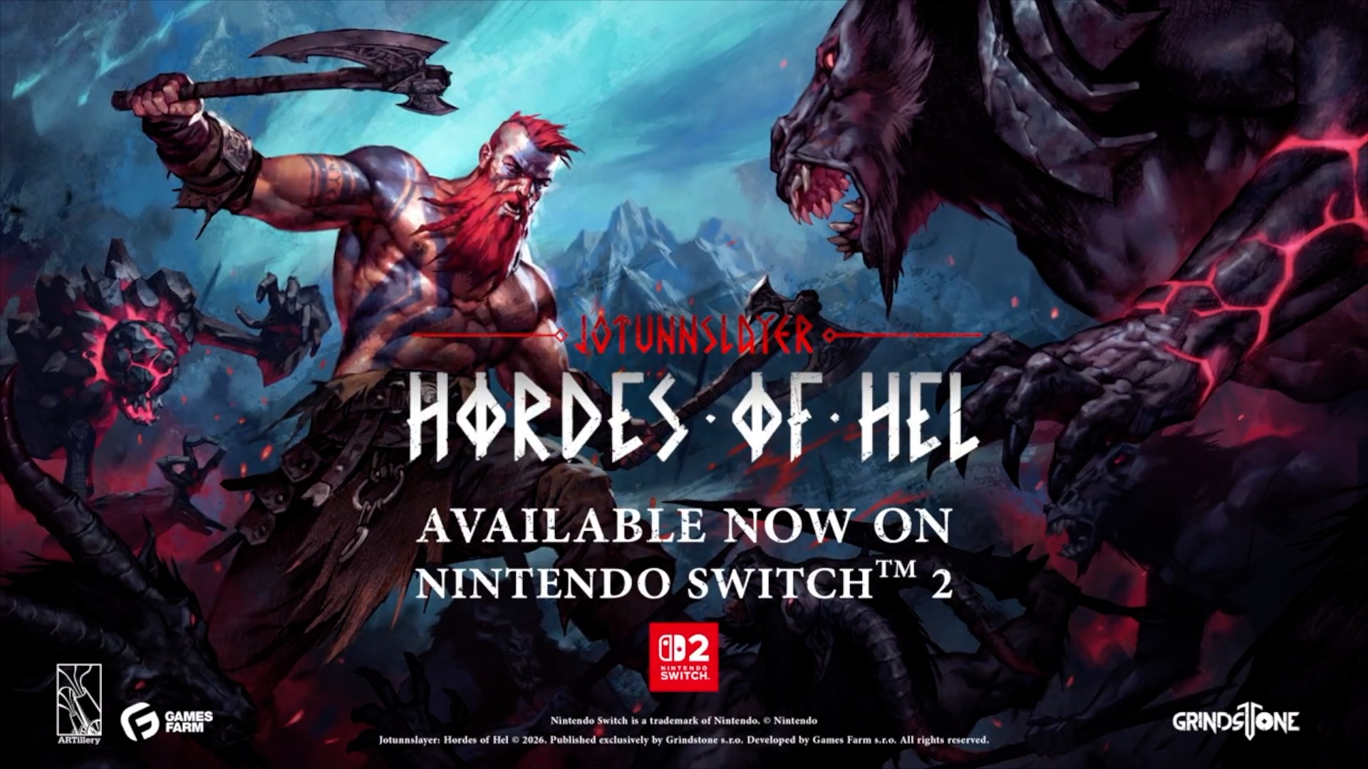 Jotunnslayer Hordes of Hel - Official Nintendo Switch 2 launch trailer