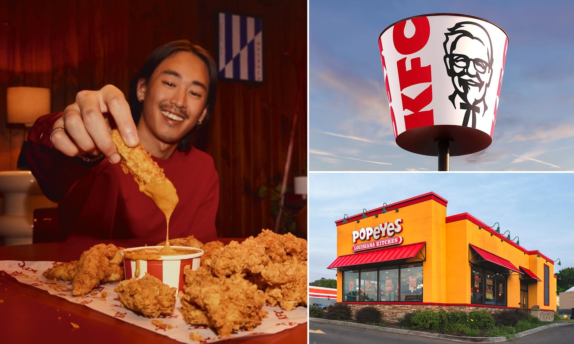 Popeyes and KFC rival launches US expansion as chain opens historic restaurant in California