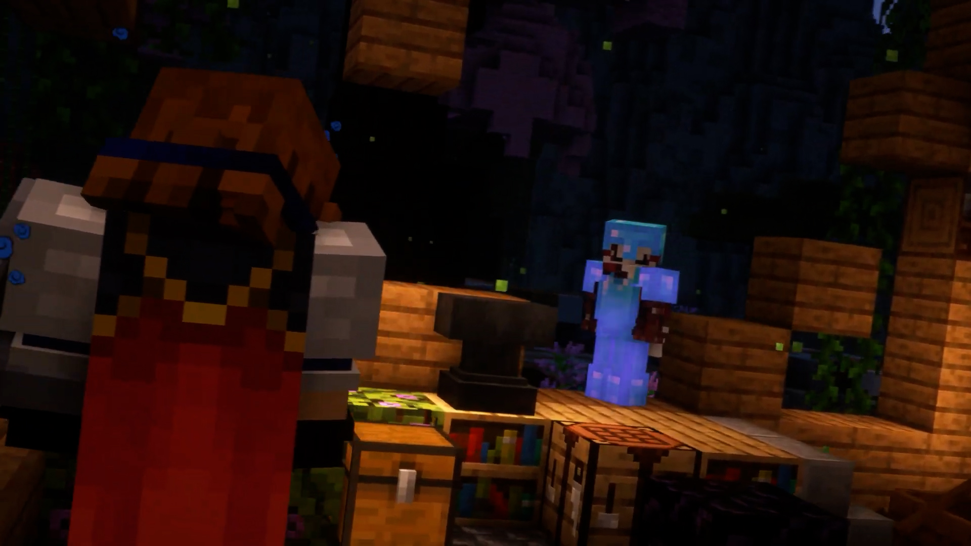 Defending a Minecraft town from destruction