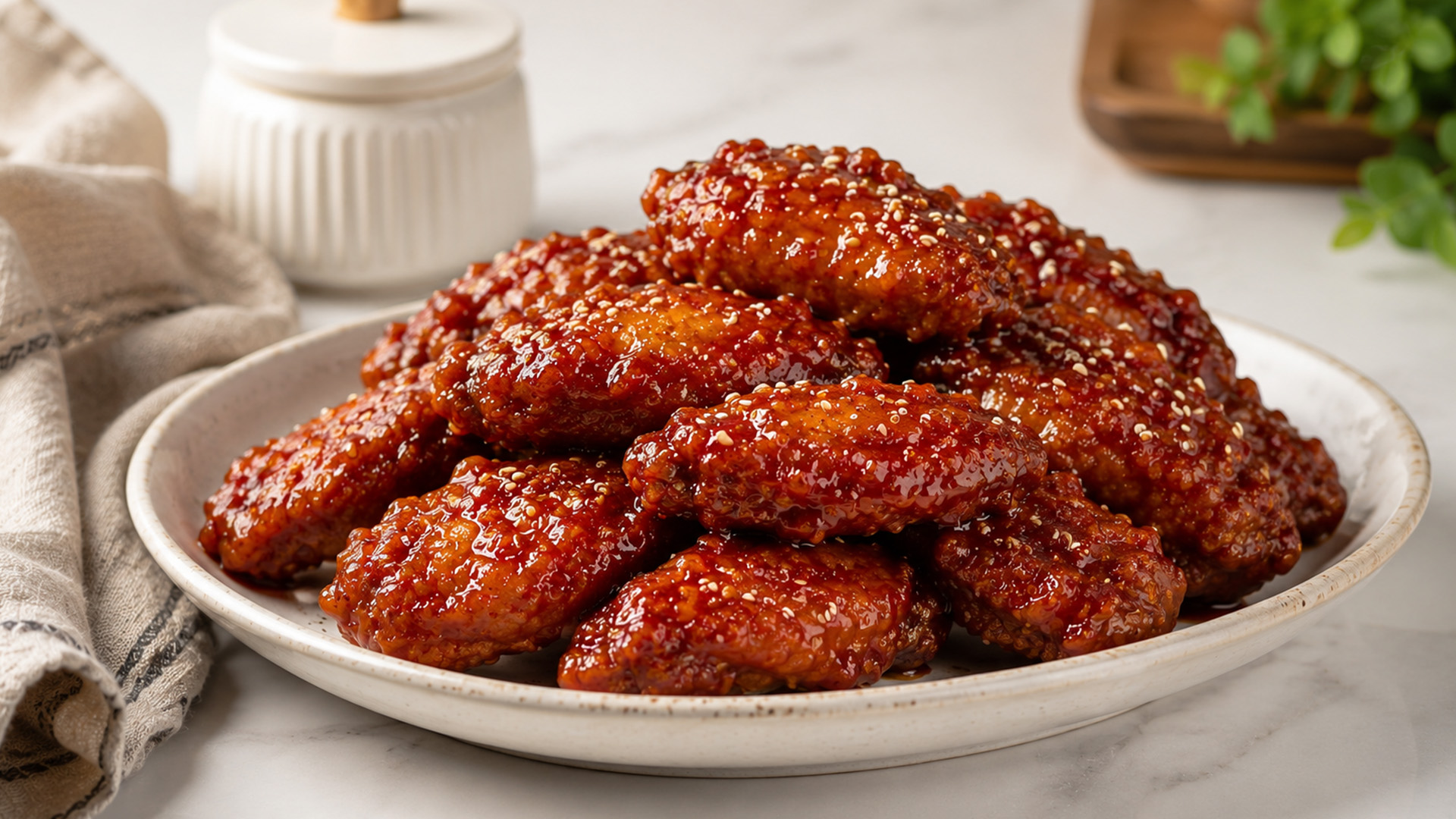 Why add vinegar to Korean fried chicken sauce?